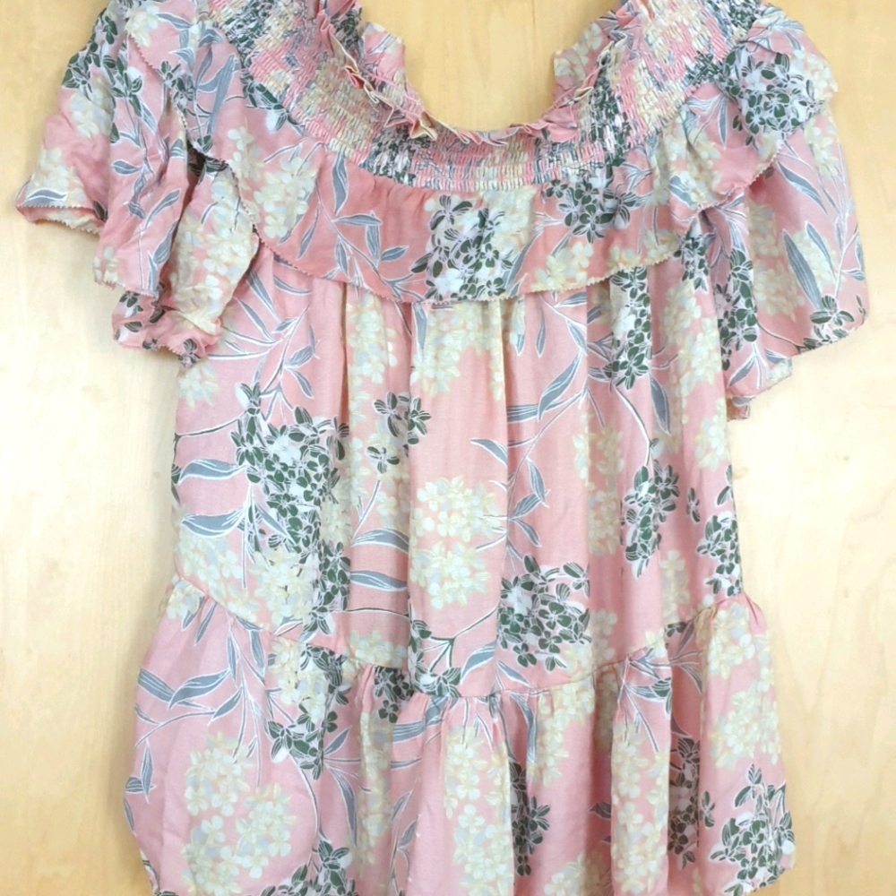 William Rast on/off the shoulder short sleeve top